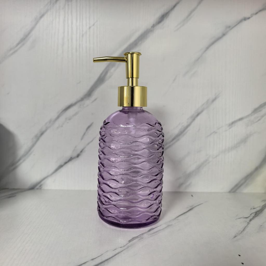 410ml Glass Pump Bottle for Hand Sanitizer, Soap, Shampoo, and Shower Gel