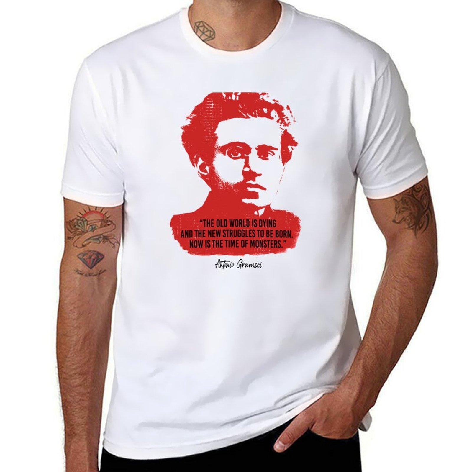 

Antonio Gramsci Quote (Worn Design) T-Shirt t shirts with prints man t shirt designer T-Shirt S