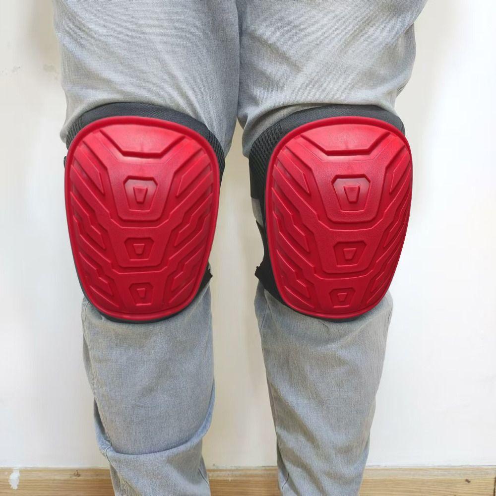 Heavy Duty Foam TPE Knee Pad Plastic Shell Black Red Yellow Kneepads DIY Work Foam Padding Gardening Flooring
