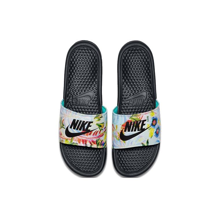(WMNS) Nike Benassi Slide 'Floral Print' Women's 618919-023