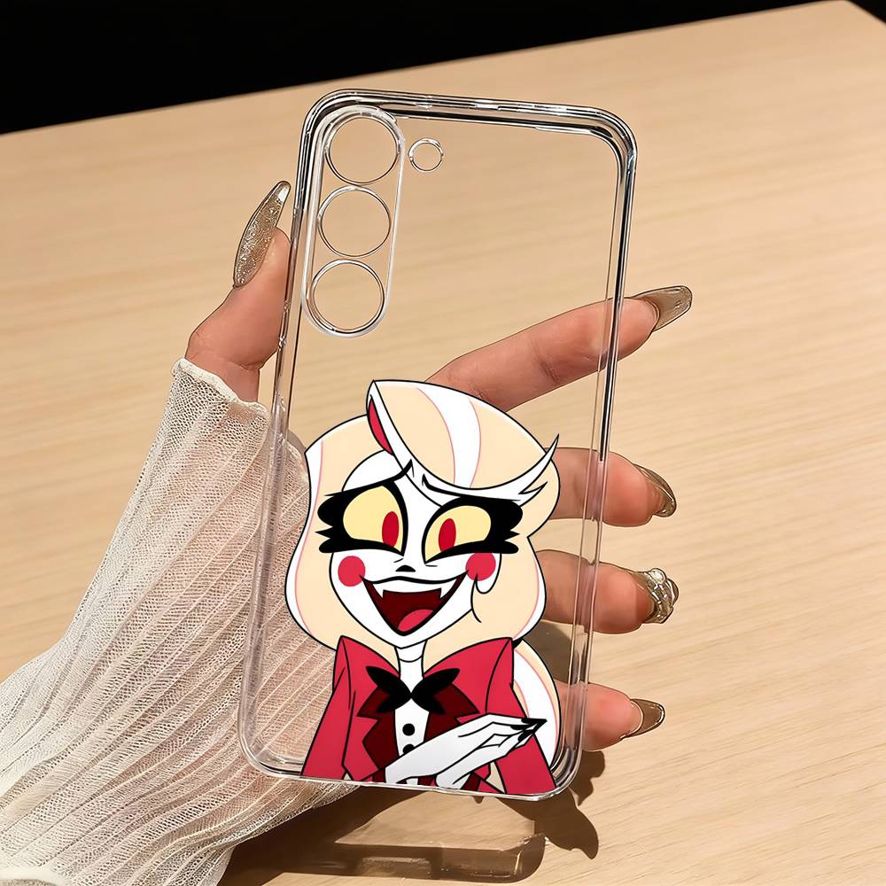 Charlie Morningstar H-Hazbin H-Hotel Phone Case For Samsung S25,S24,S21,S22,S23,S30,Ultra,S20,Plus,Fe,Lite Transparent Cover