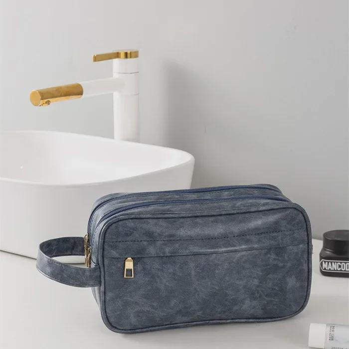 Premium Waterproof Men's Toiletry Bag - Large Capacity with Dry & Wet Separation, Perfect for Outdoor Travel