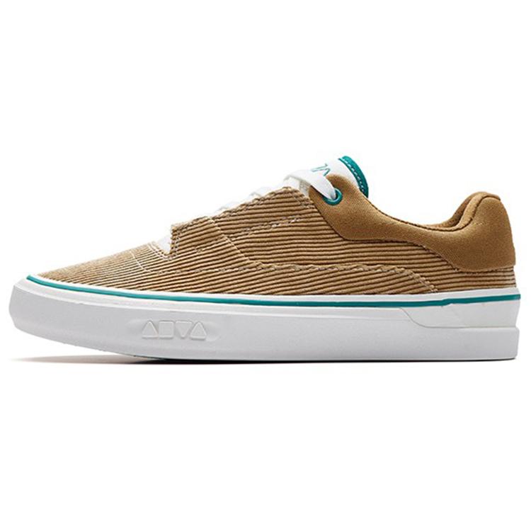 New Anta Ao Li MD Abrasion Resistant Low Top Skateboard Shoes Women's Plaid Brown 122238013-5
