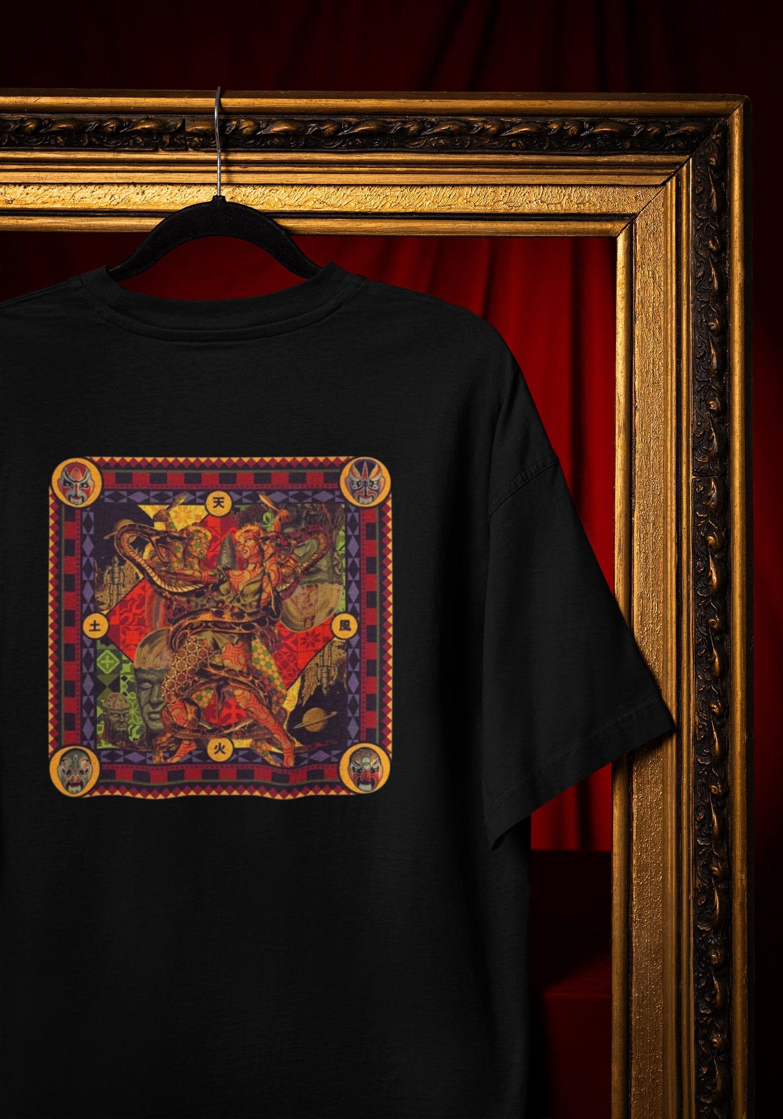 Mythic Dragon T-Shirt: Elemental Warrior Design - Soft Cotton Tee Comfort Colors® XL