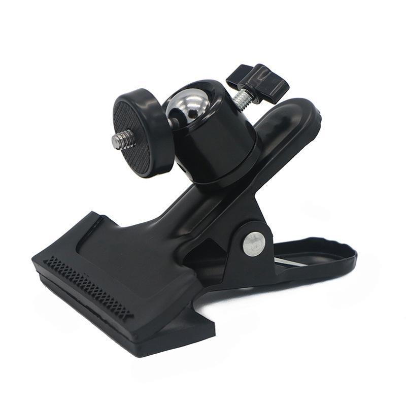 1Pcs Flash Holder Mount Half Metal Camera Clamp With 360 Swivel Photography Ball-Head 1/4" Threaded Screw For Camera Tripod Slr