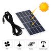 Panou solar 2W 5V cu port DC Celulă solară din silicon policristalin DIY rezistent la apă Camping portabil