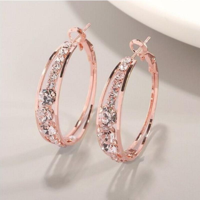 Exquisite and able Women's Zircon Earrings, Women's Wedding Banquet Jewelry Earrings