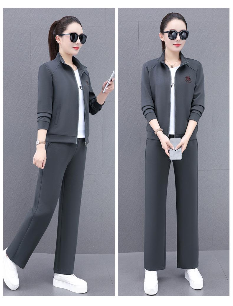

Trendy Women s Three-Piece Sportswear Set for Spring & Autumn 2026 XL