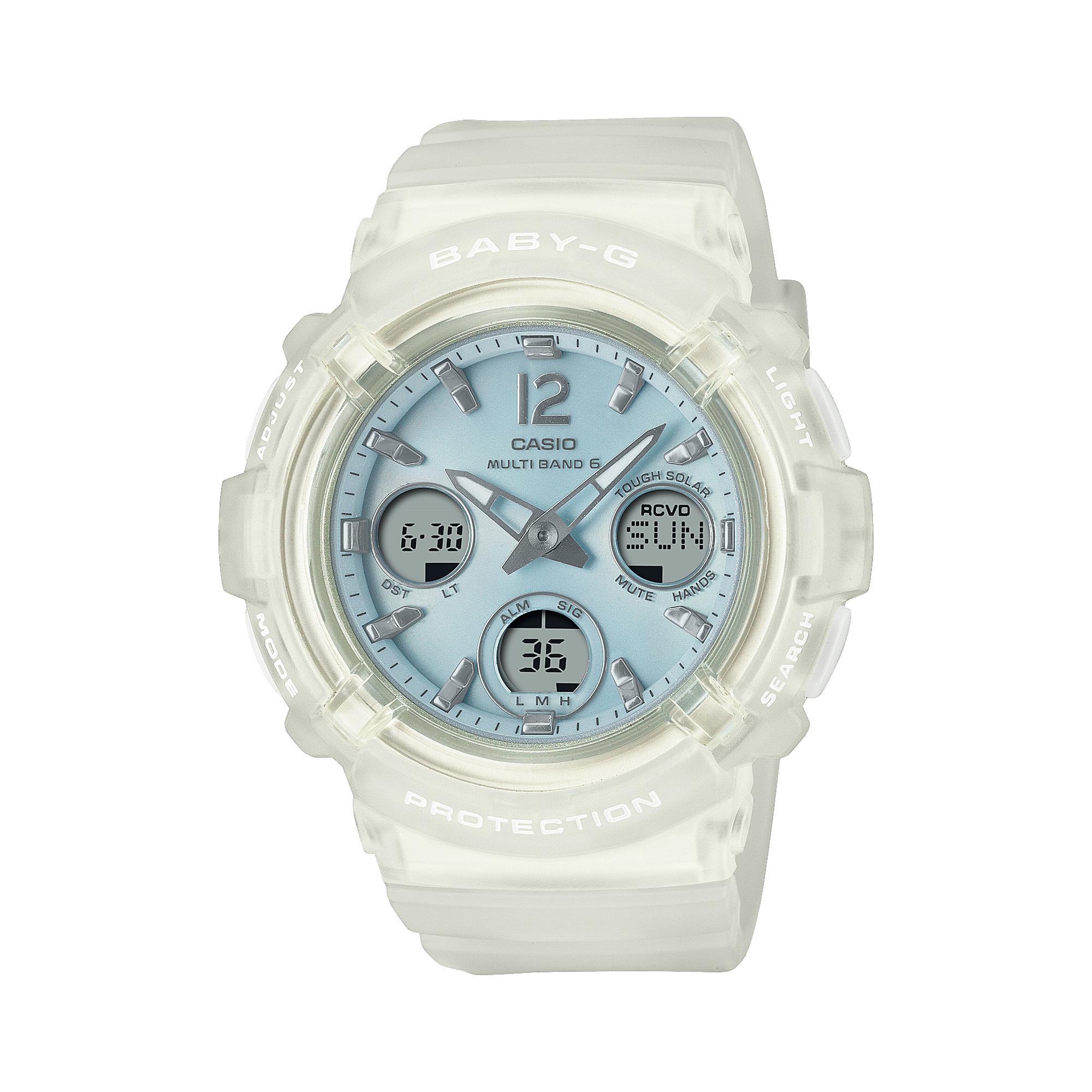 

Casio Men s Resin 100M Water Resistant Analog Shock Resistant Quartz Watch BGA-2800-7A2 белый