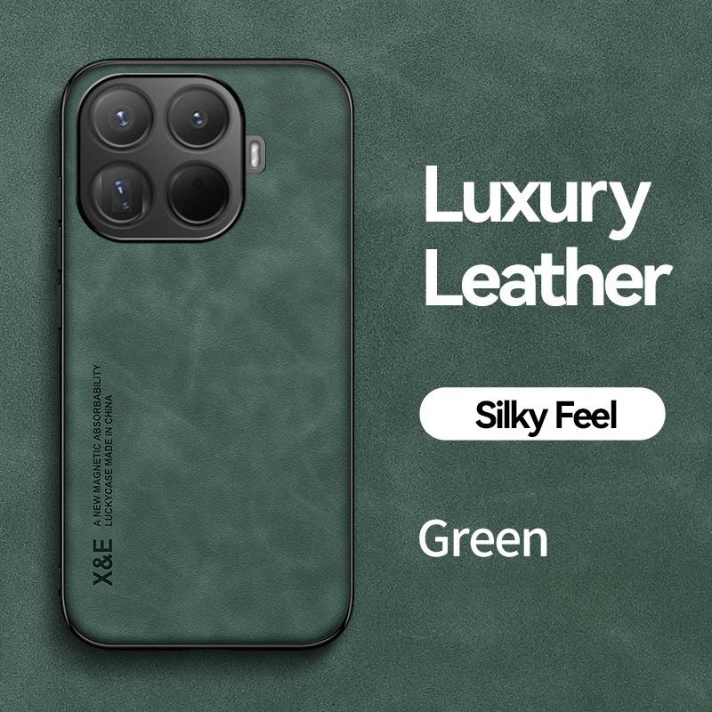 

For Xiaomi 15T Pro 5G Case Leather Car Magnetic Holder Cover Capa For Mi 15T 15 T Mi15T 15TPro 5G Soft Silicone Protect Coque For Xiaomi 15T Pro