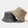 Retro Waterwashed Fisher Hat With Wide Brim For Hiking And Fishing Enthusiasts