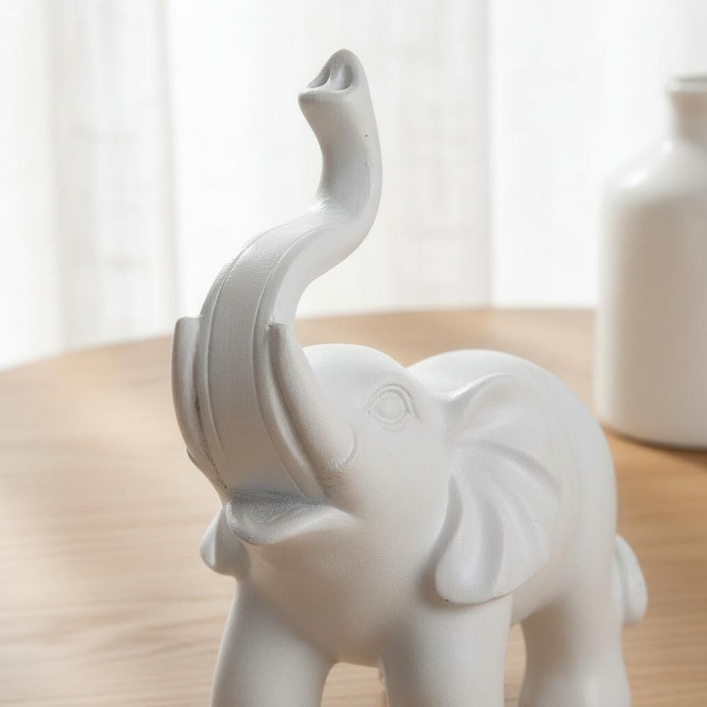 Fortunate Elephant Statue Symbol of Prosperity Black and Gold Elephant Decoration Meticulously Crafted Look Handcrafted Crafted