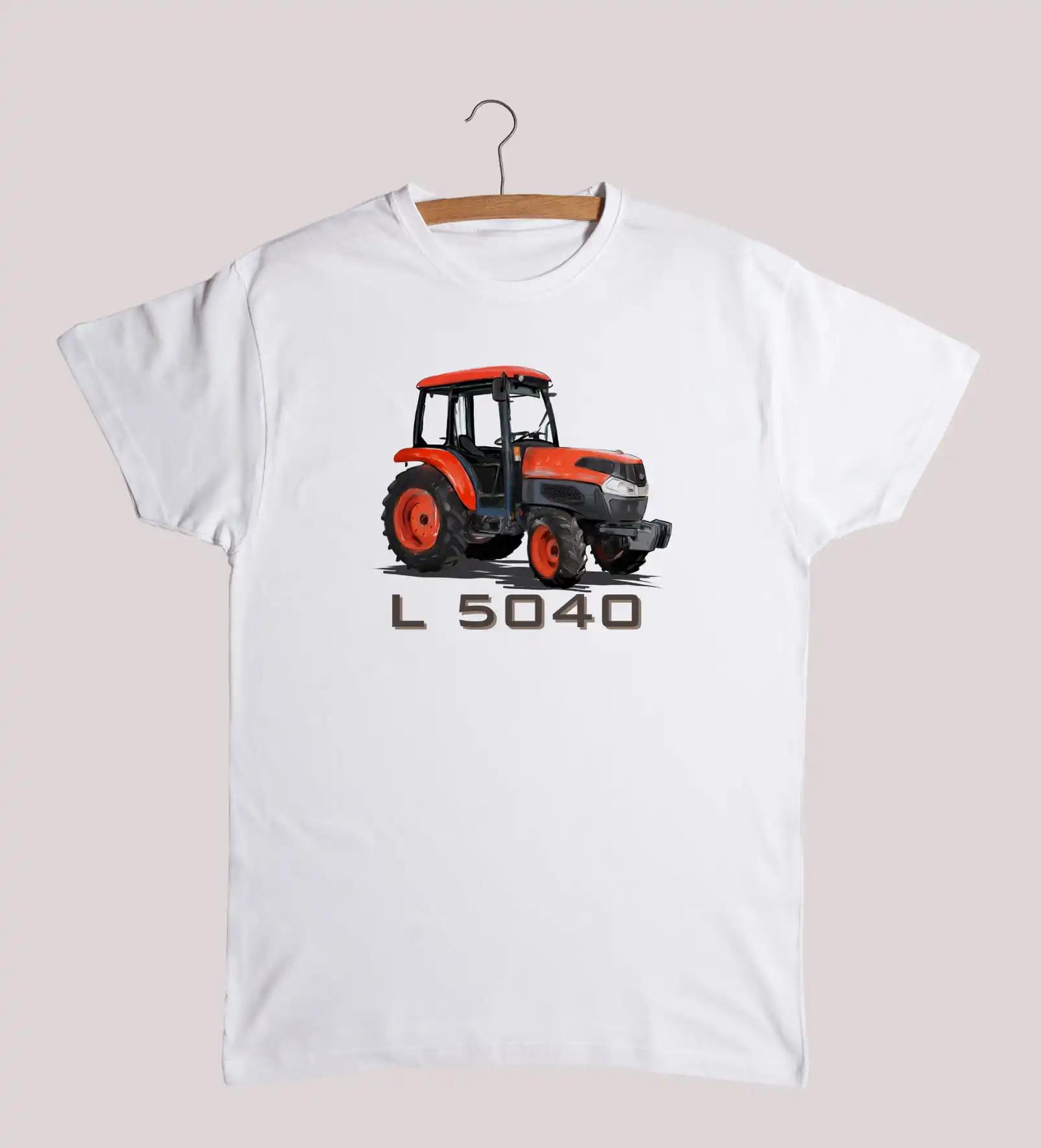 

Kubota L5040 Tractor TShirt Summer Cotton Short Sleeve ONeck Mens T Shirt New S3XL S