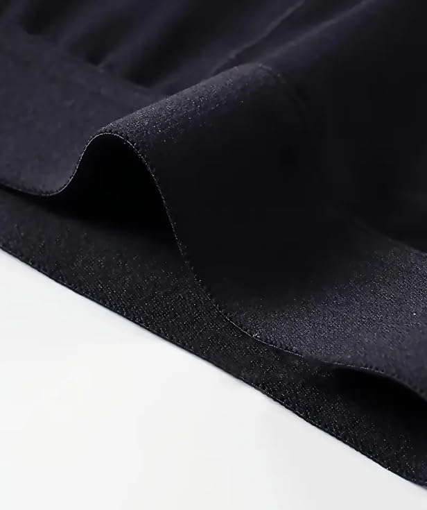 DOKiDOKi Men's Boxer Briefs, 5-Piece Set (XL Size), Black, Simple, Solid Color