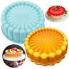 1pc Silicone Round Pan Charlotte Cakes Baking Pan Sponge Flan Mold DIY Strawberry Shortcake High-temperature Resistant Kitchen Silicone Moulds