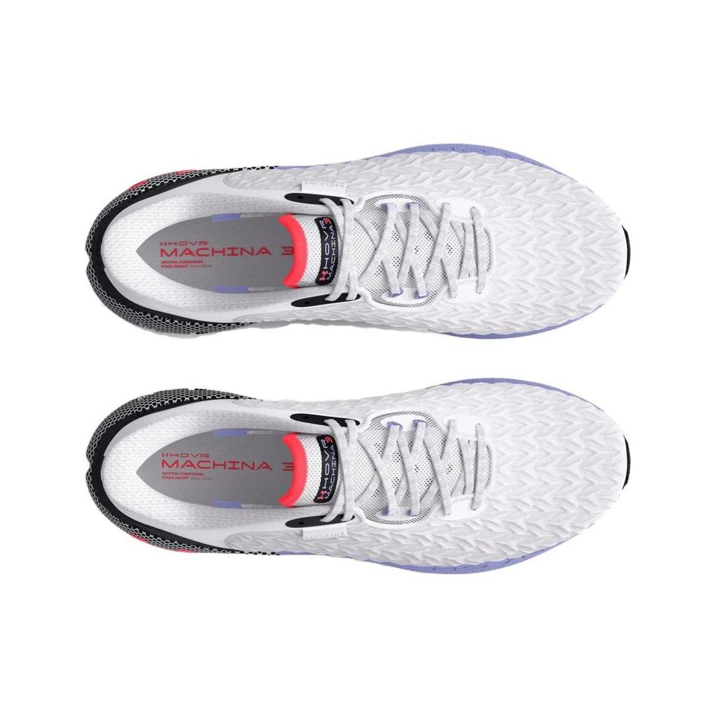 Under Armour HOVR Machina 3 Clone White Red Blue Women Sneakers Black 3026732-102