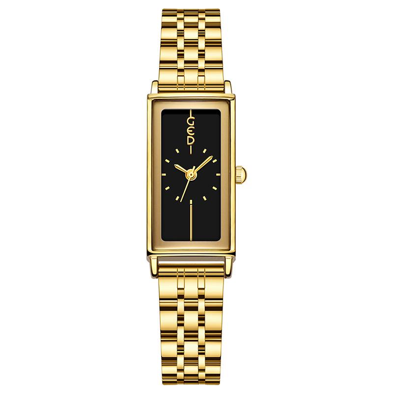 High-End Temperament Rectangular Steel Belt Watch Women S Simple Niche High-Value Steel Belt Quartz Watch