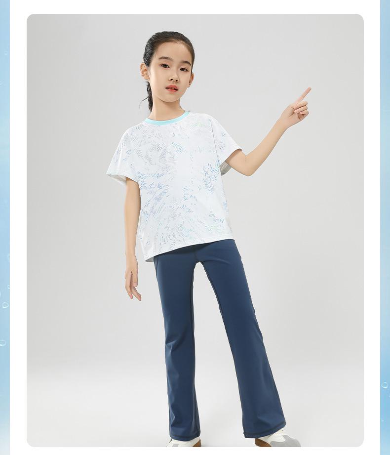 Quick-Dry Sun-Protection Sportswear with Logo, for Girls and Parent-Child, Breathable, Medium & Large, Summer Collection