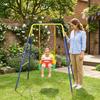 Children's Swing Set, 3-in-1, Foldable, Adjustable Seat, Multicolor