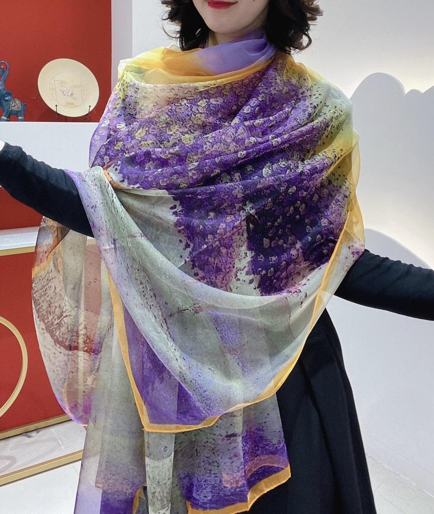 New Silk Beach Stoles Women Hijab Scarf Sunscreen Shawl Wraps Ladies Scarves Foulard Beach Stoles Female Large Bandana Echarpe