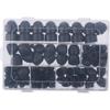 160Pcs Black Bolt Covers M4 M5 M6 M8 M10 M12 Hex Nut Caps Kit Screw Caps
