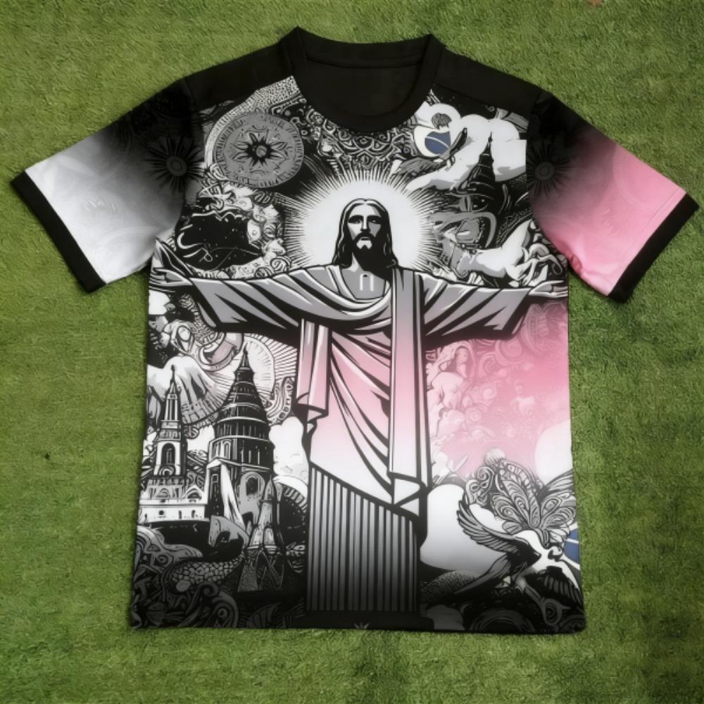 Summer Funny JESUS Europe America Printed Men s T-shirt Summer Casual Outdoor Men s Short Sleeved Tees Top Pullover Women s Clothing XXS