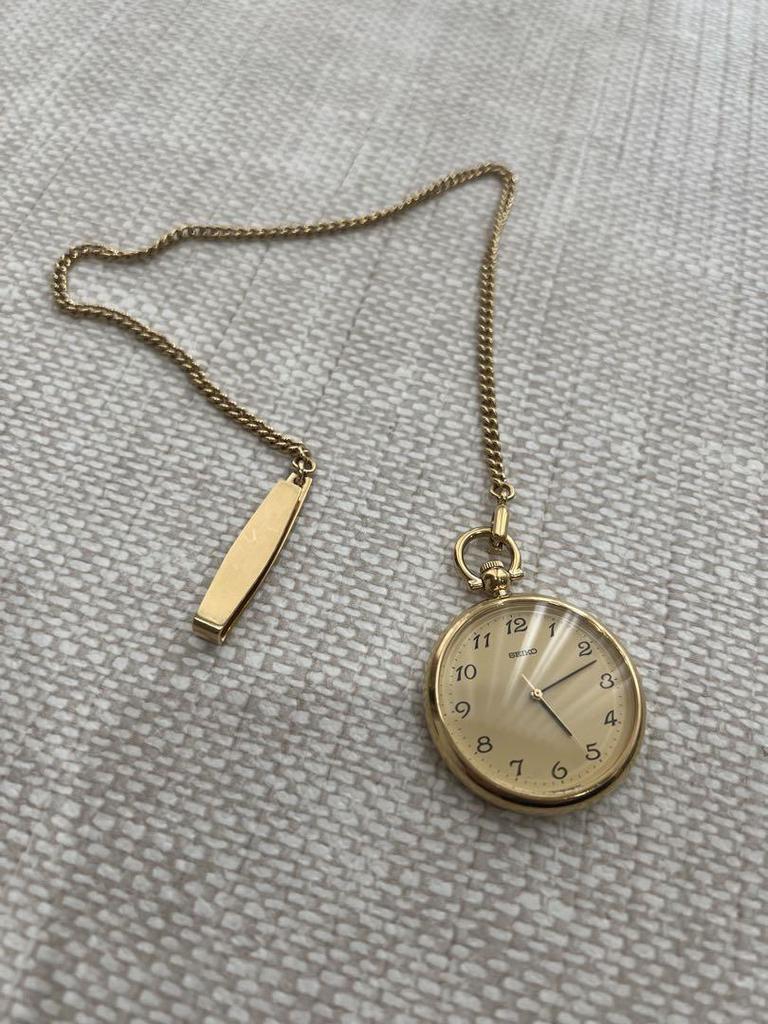 [USED] SEIKO Gold Pocket Watch