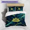 Newcastle United Football Printed 3 Pieces Bedding Set, Comfortable Skin Friendly Bedroom Duvet Cover Set