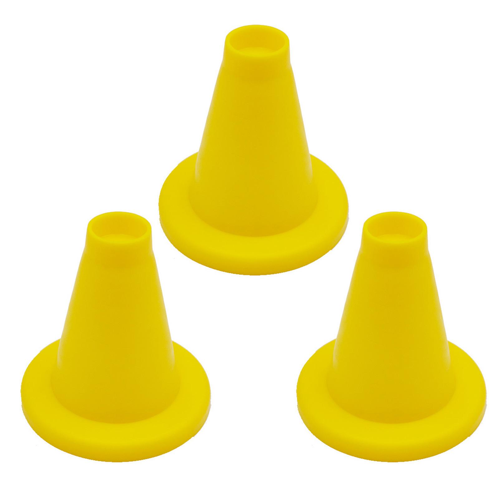 

3Pcs Plastic Cricket Batting Tee Training Equipment Portable Hitting Tee for Developing Footwork and Stroke Play