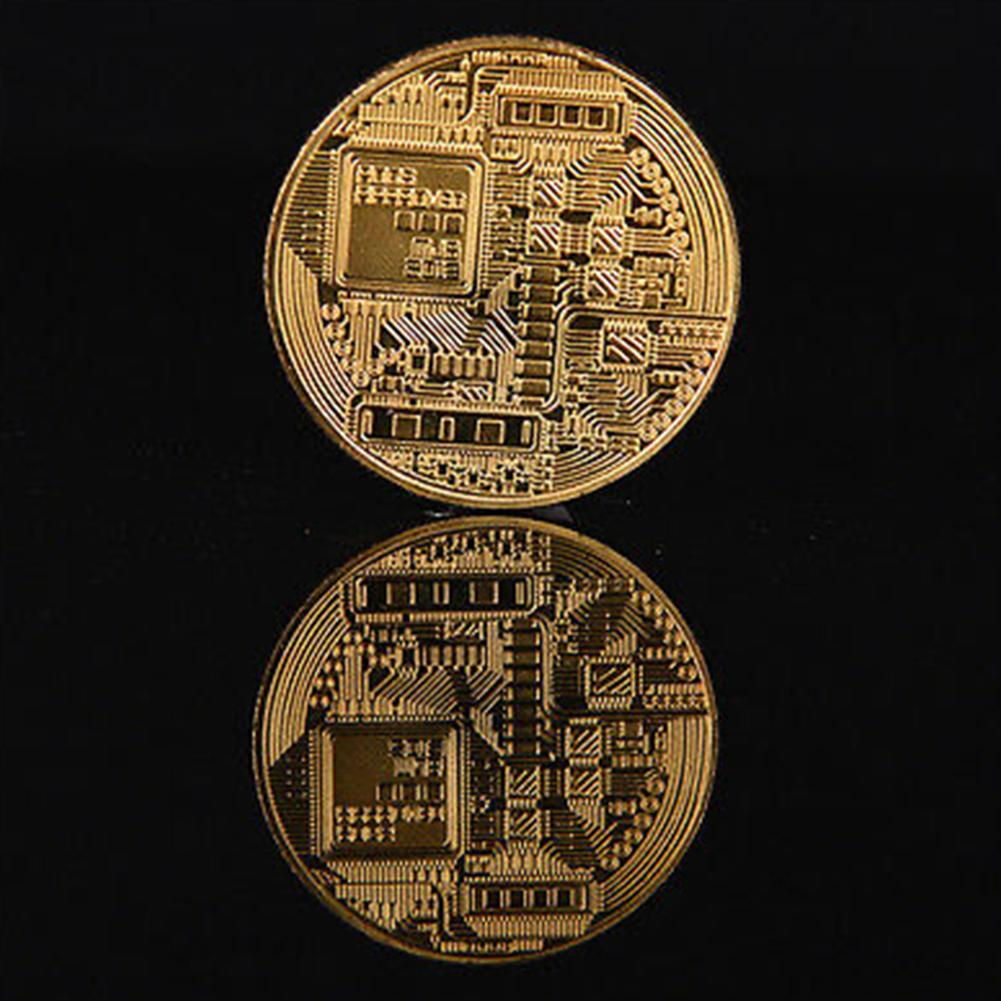 3-pack Cryptocurrency Coins 3-Pack Gold Plated Bitcoin Coin - Commemorative  Souvenir Gift For Crypto Enthusiasts Blockchain Collectible