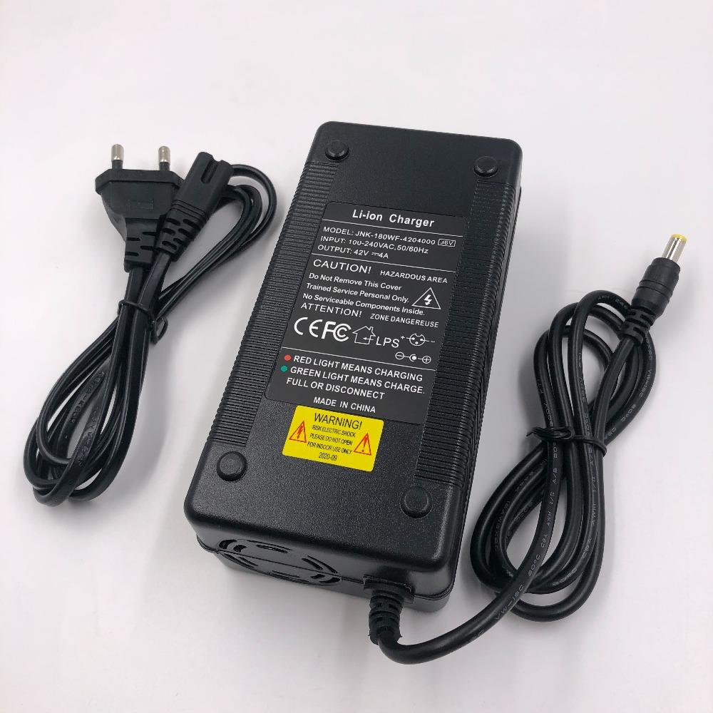 36V E Bike E Scooter Charger Output 42V4A Charger for 10Series 36V 37V Li-ion Battery Charger DC 5.5mm*2.1mm Fast Charging