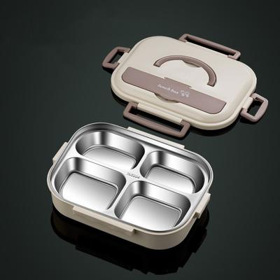 Stainless Steel Insulated Lunch Box Sealed Large Capacity Food Container Compartment Leak-Proof Food Storage Box Picnic