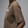 Jordan Flight Heritage Casual Printed Loose Short Sleeve T-Shirt Women T-Shirts Dark-Brown FQ3241-223