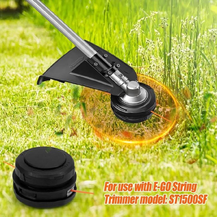Pair Of Trimmer Heads For 15 Inch String Models ST1504SF ST1502SA With Easy Line Insertion And Caps Twist Feature