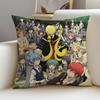Fun AAssassination ClassroomS Cushion Cover Breathable and skinfriendly linen pillowcase square removable and washable cushion
