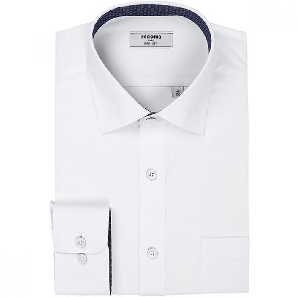 Renoma  Regular Fit  Wrinkle Free Span Twill Solid Shirt Rlssg1002 Wh