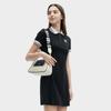 FILA Heritage Knit Moisture-Wicking Casual Polo Dress Women Dresses Black F11W428305FBK