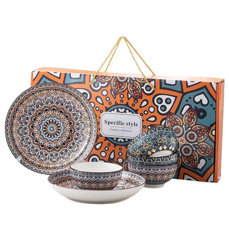 Bohemian Ceramic Tableware Gift Set