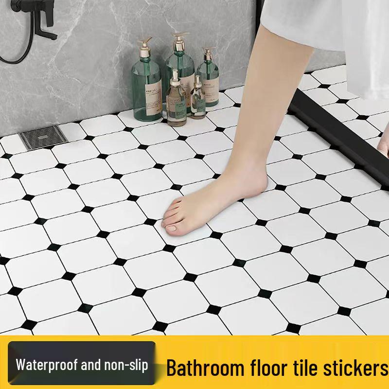 PVC Self-Adhesive Waterproof Stone Plastic Floor Sticker for Bathroom and Kitchen