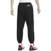Nike Standard Issue Solid Color Quick-Dry Fleece Panel Casual Tapered Knit Sports Pants Men Bottoms Black FN2671010