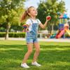 6pcs Kids Bean Bags Set Handmade Crochet Soft Fabric Filled with Beans for Tossing Target Games and Indoor Outdoor Activities