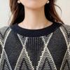 Mokana Women's Stylish Long-Sleeve Knitted Sweater