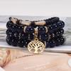 Bohemian Ethnic Beaded Bracelet with Tree of Life Pendant