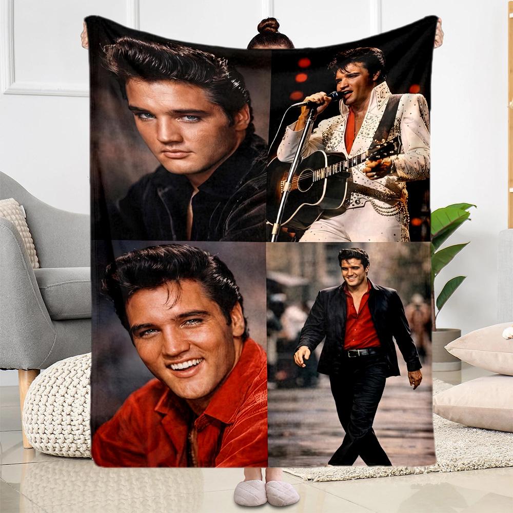 Elvis Blanket Warmthful Decor Suitable For Livingroom Chair Seaside For All Occasions Modern Ideal Gift For Friends Family Couples Picnic