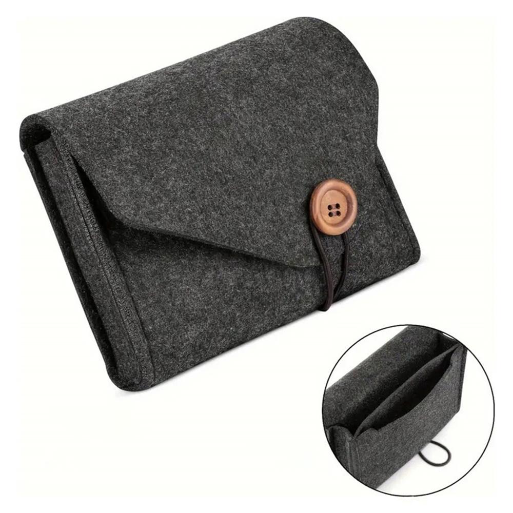 1 Stück Aufbewahrungstasche für Powerbank Kreative Aufbewahrungstasche für Lade-Powerbank Filz-Zubehör-Paket Tragbare Aufbewahrungstasche