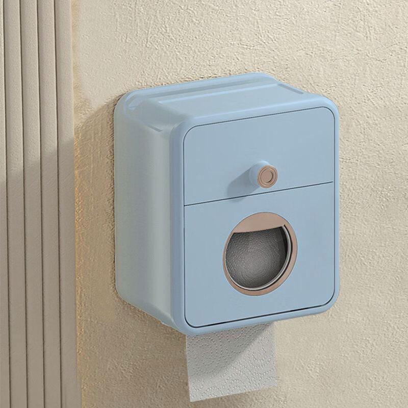 Ledotime Wall-Mounted Waterproof Double-Layer Bathroom Tissue Holder