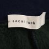 sacai luck made in Japan cropped Sweat pants 2 Navy Back brushed Women Used