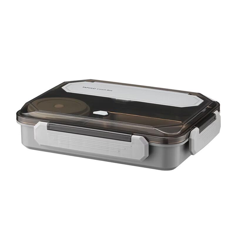 TAFUCO 304 Stainless Steel 5-Compartment Bento Box with Soup Bowl, 2.0L