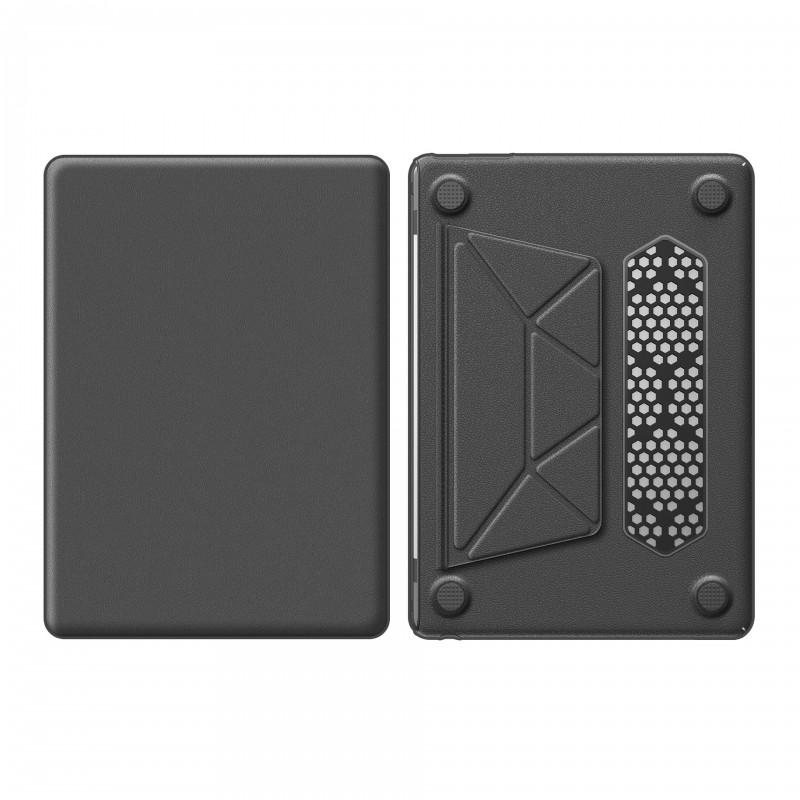 MacBook Air 13 Pro 16 Protective Case With Magnetic Foldable Stand Faux Leather Cover M4 M3