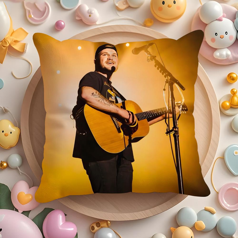 Singer-songwriter Z-Zach Bryan Cushion Cover Home & Car Multi-Scene Pillow Cover - Reversible, Soft & Durable for Daily Use